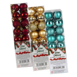 Christmas Tree Polished Décor Balls, 32 Piece, 25mm